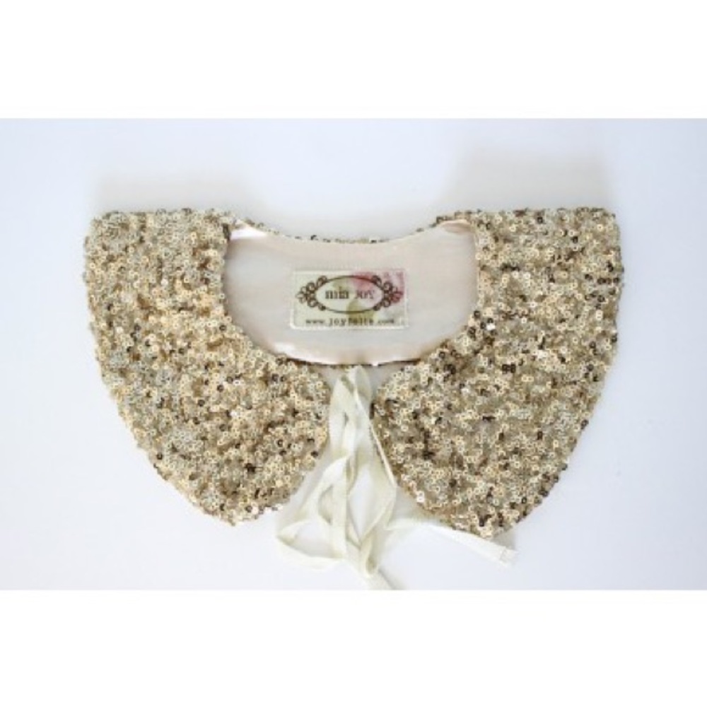 Joyfolie Tabitha Gold Peter-Pan Collar